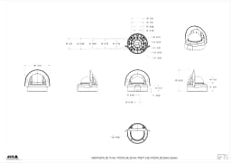 AXIS P3277-LVE from Axis Communications - dimension diagram showing mounting measurements (view 4)