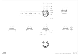 AXIS P3278-LV from Axis Communications - dimension diagram showing mounting measurements (view 4)