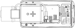 AXIS Q1604-E from Axis Communications - dimension diagram showing mounting measurements (view 14)