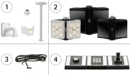 AXIS Q6042 from Axis Communications - dimension diagram showing mounting measurements (view 2)