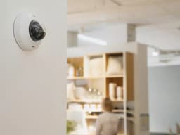 AXIS M4216-V from AXIS COMMUNICATIONS - Dome Camera mounted in retail store
