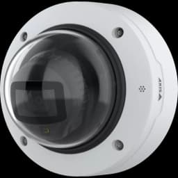 AXIS P3288-LV from AXIS COMMUNICATIONS - Dome Camera viewed from its left angle.