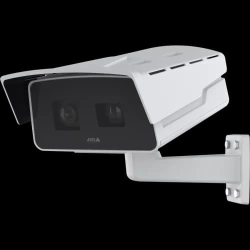 White AXIS P1518-E Box Camera viewed from its left angle from AXIS COMMUNICATIONS