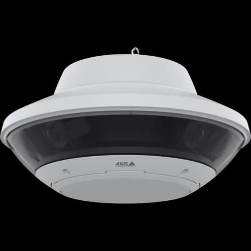 White AXIS Q6020-E Panoramic Camera viewed from its front from AXIS COMMUNICATIONS