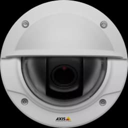 IP Camera AXIS P3214-VE is IK10 vandal-resistant and has P-Iris control. The camera is viewed from it´s front. from AXIS COMMUNICATIONS