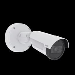 AXIS P1465-LE from AXIS COMMUNICATIONS - Bullet Camera white with the AXIS LOGO viewed from its right
