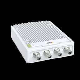 AXIS M7104 from AXIS COMMUNICATIONS - Video encoder from right angle with lights on