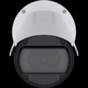 Bullet Camera in white, mounted on a wall with visible lens and IR illumination from Axis Communications