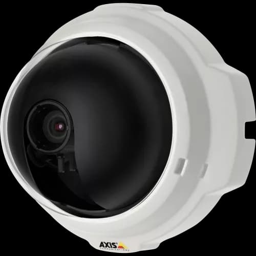 IP Camera AXIS M3203-V vandal-resistant and has Intelligent video capabilities. The camera is viewed from it´s left. from AXIS COMMUNICATIONS