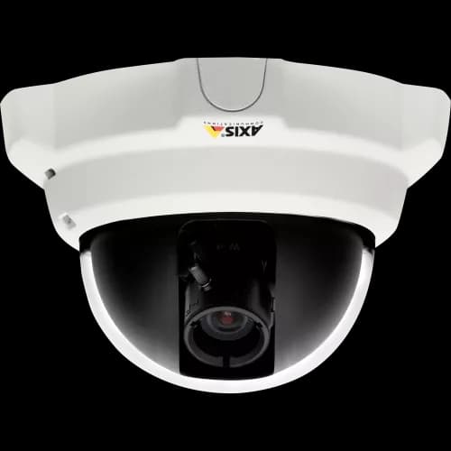 IP Camera AXIS P3304 has unobtrusive and intelligent video capabilities. The camera is viewed from it´s front. from AXIS COMMUNICATIONS
