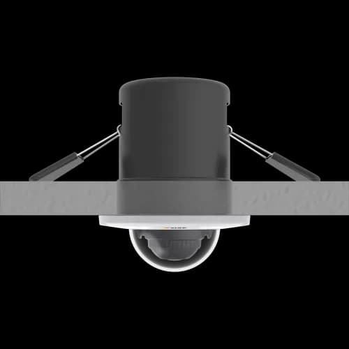 IP Camera AXIS M3015 has recessed-mount 1080p fixed mini dome. The camera is viewed from ceiling. from AXIS COMMUNICATIONS